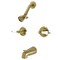 Kingston Brass KB247PL Tub and Shower Faucet, Brushed Brass KB247PL - alternate 1